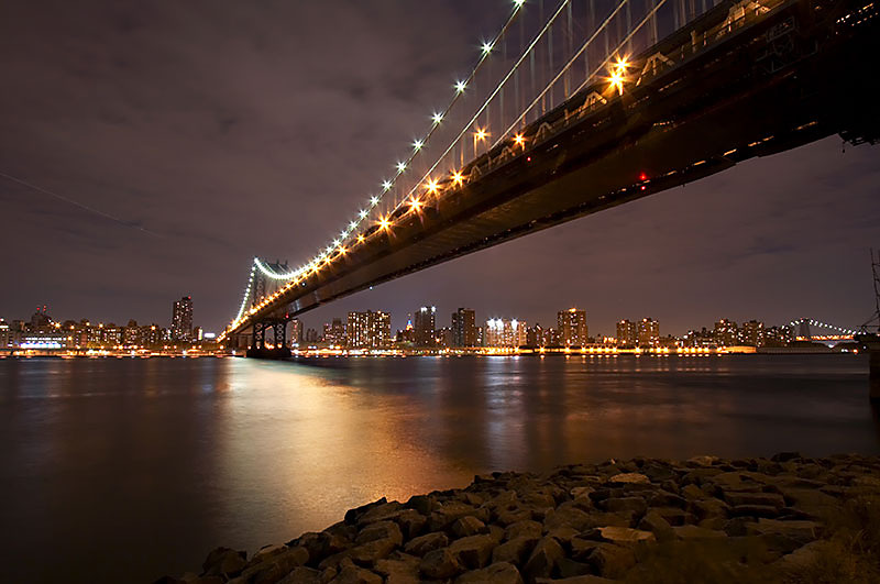 Fototapeta Manhattan bridge night 24702