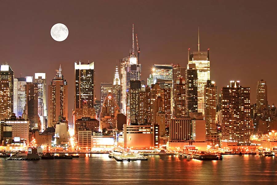 Fototapeta - Manhattan Skyline at night 72