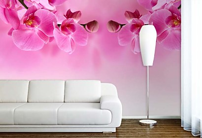 fototapeta do obývačky s ružovou orchideou