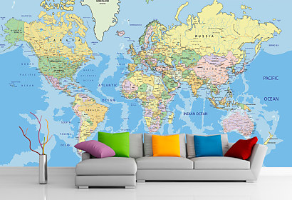 Tapeta Politic World Map 1024
