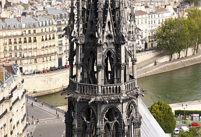 Fototapeta Věž katedrály Notre-Dame v Paríži ft-46253232
