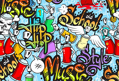 Graffiti Fototapeta Color Music 67443081
