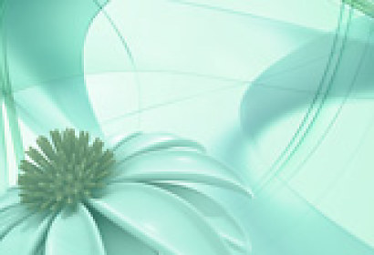 Panoramatická fototapeta - Modré květy 28034