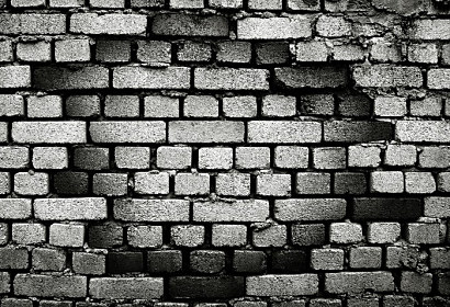 3d Fototapeta Grey brick wall ft-21678490