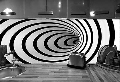 Black and white illusion - Fototapeta 24093
