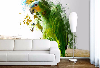 Art tapeta Zelený papagáj 29354